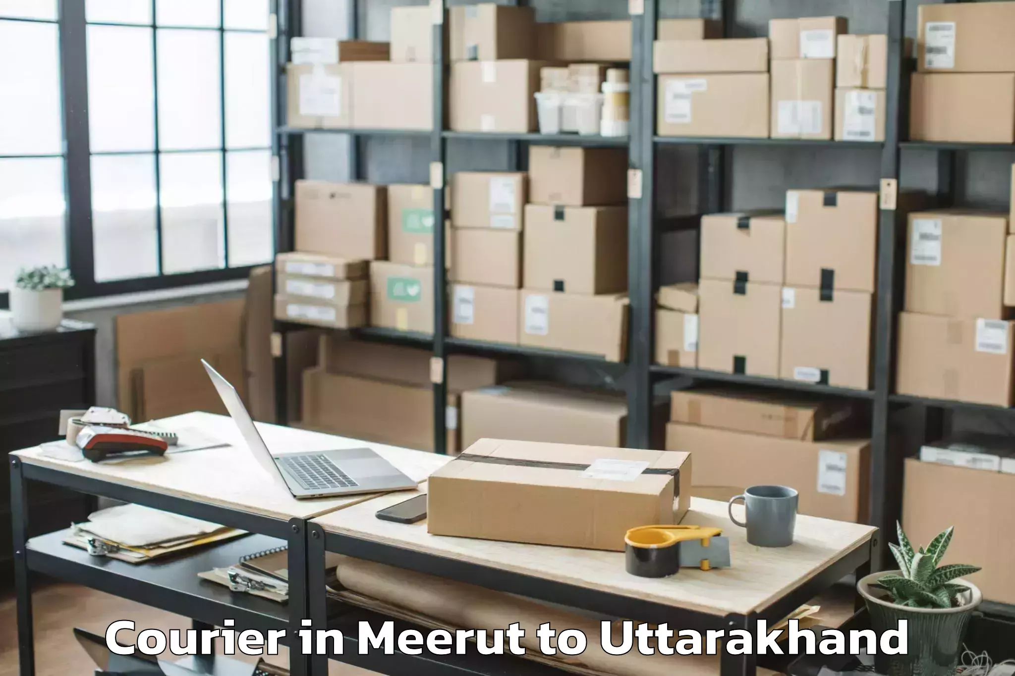 Affordable Meerut to Barkot Courier